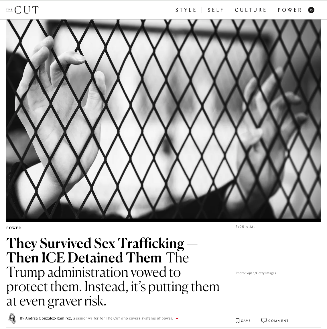 They Survived Sex Trafficking--Then ICE Detained Them